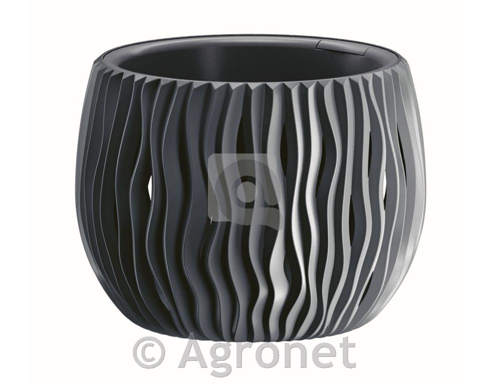 Lonec cvetlični Sandy antracit, 29cm