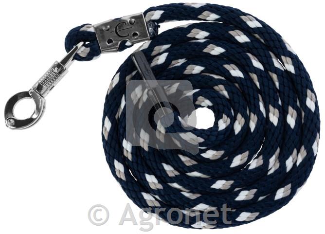 Povodec temno modra/siva/bela Cora