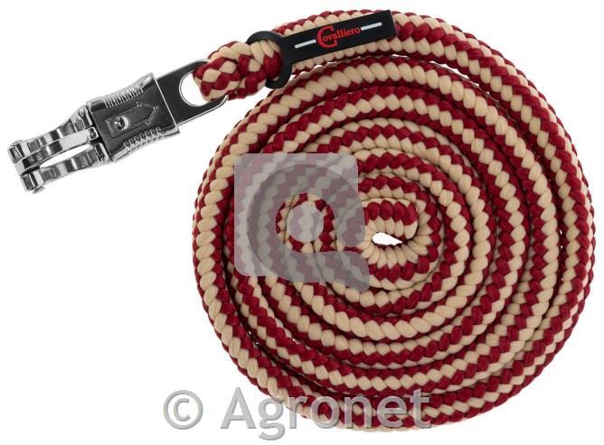 Povodec Hippo panic, 2m bordo/rdeč