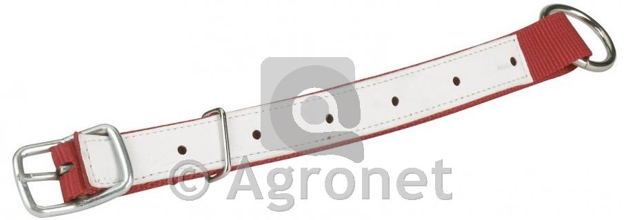 Ovratni jermen za ovce rdeč, 60 cm