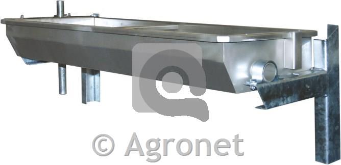 Napajalno korito ogrevano stensko prekucno 1m - inox