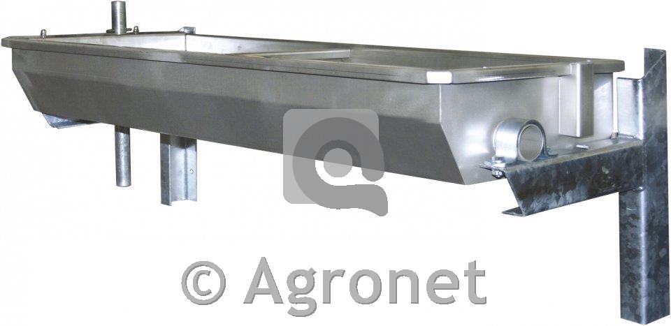 Napajalno korito stensko 1,5m inox