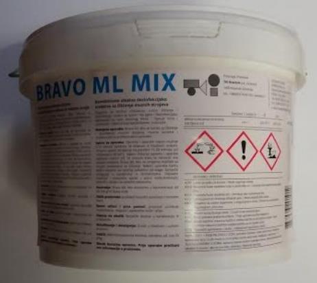 Bravo ML MIX 5 kg čistilno sredstvo za molzne stroje