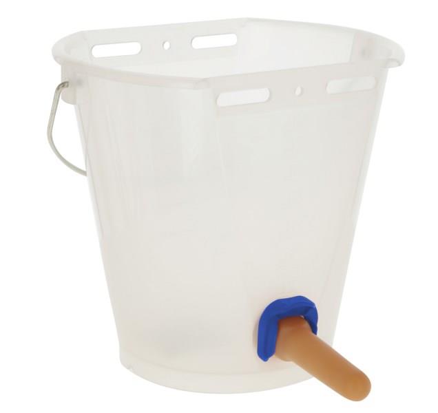 Vedro za napajanje z ventilom FixClip - prosojno 8L