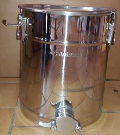 Posoda za med 30 kg - nerjaveča pipa