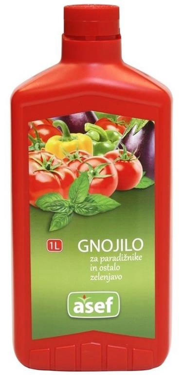 ASEF Tekoče gnojilo za paradižnike in ostalo zelenjavo 1L