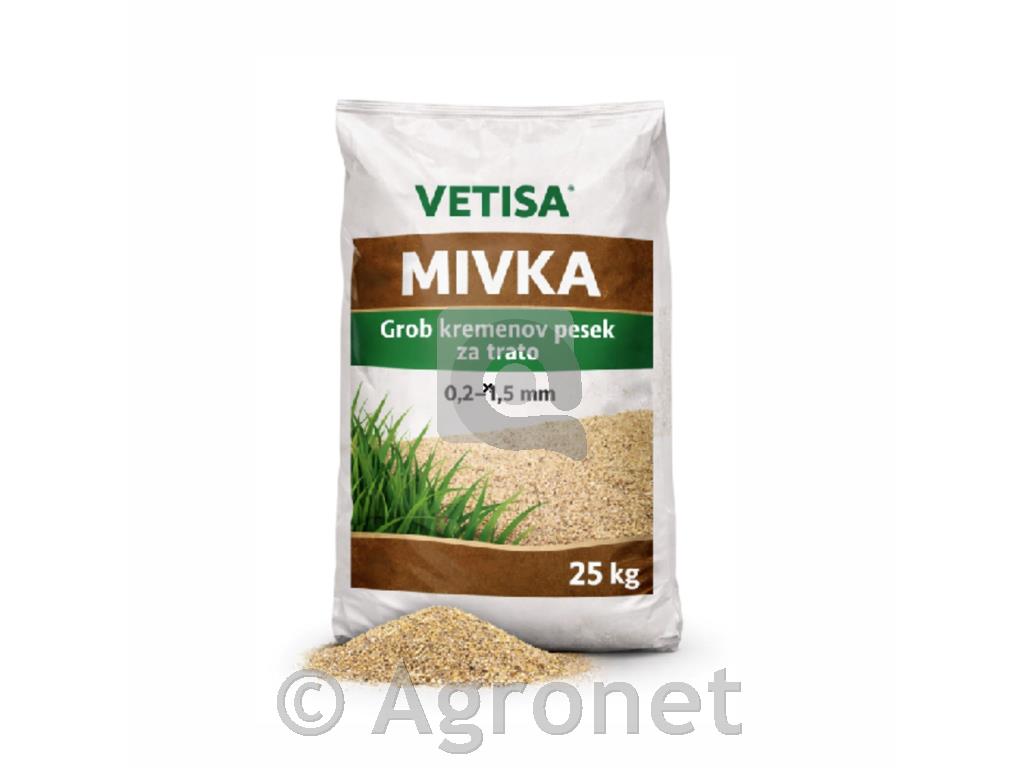 Grob kremenov pesek za trato (0,2–1,5 mm), 25 kg