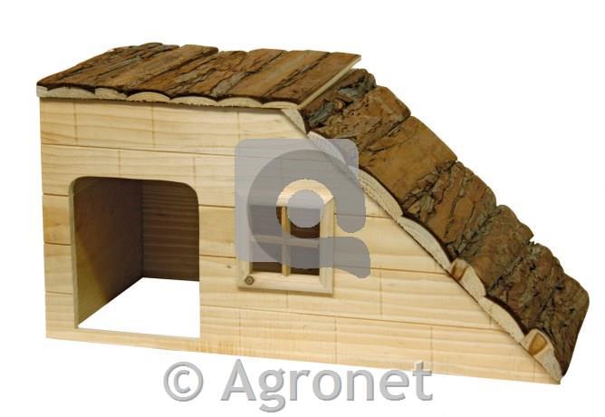 Hiša za glodalce s klančino 50 x 25 x 25 cm