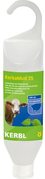 Mazilo za vime Kerba Mint 500ml, obešalna plastenka
