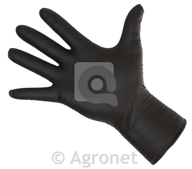 Rokavice veterinarske 30cm Nitrile črne, 50kos