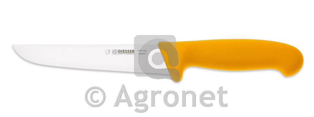 Mesarski nož Giesser 16 cm, rumen