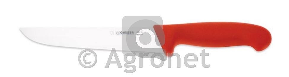 Mesarski nož Giesser 18 cm, rdeč