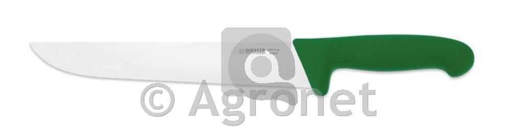 Mesarski nož Giesser 24 cm, zelen