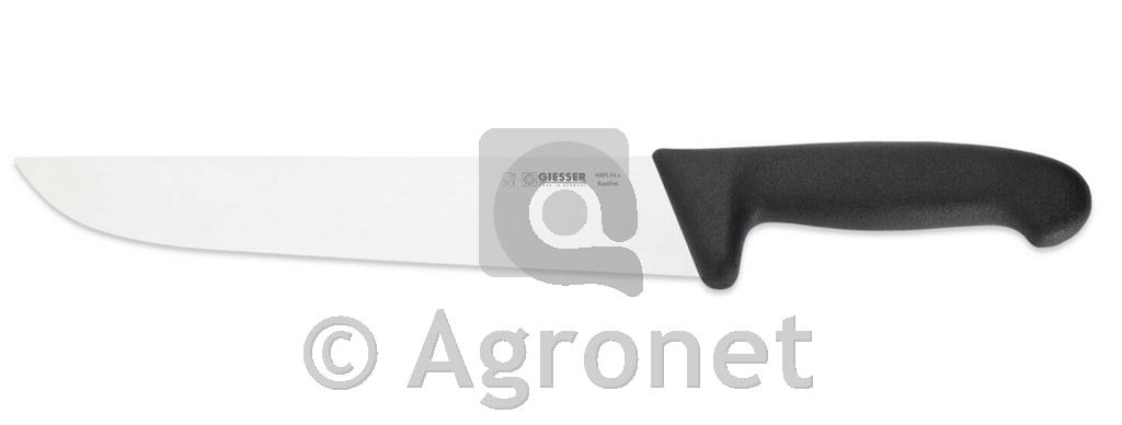 Mesarski nož Giesser 24 cm, črn