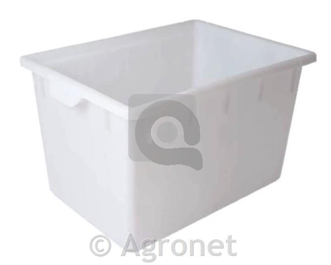 Zaboj s polnimi stranicami 80x60x48 (180 L), bel