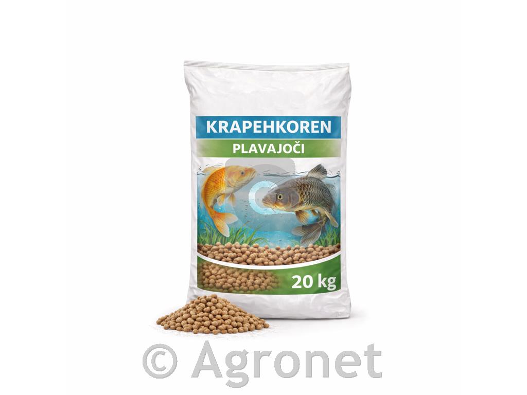 Krapekoren plavajoči za ribe, 20kg