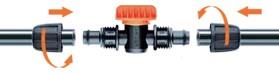 Zaporni ventil 1/2", Claber