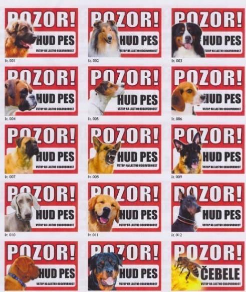 Opozorilna tabla Pozor hud pes