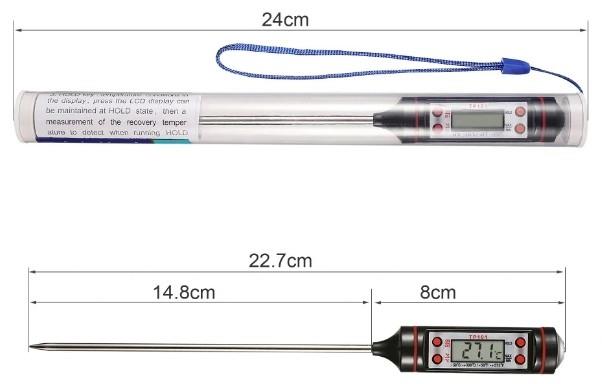 Termometer vbodni digitalni TP101