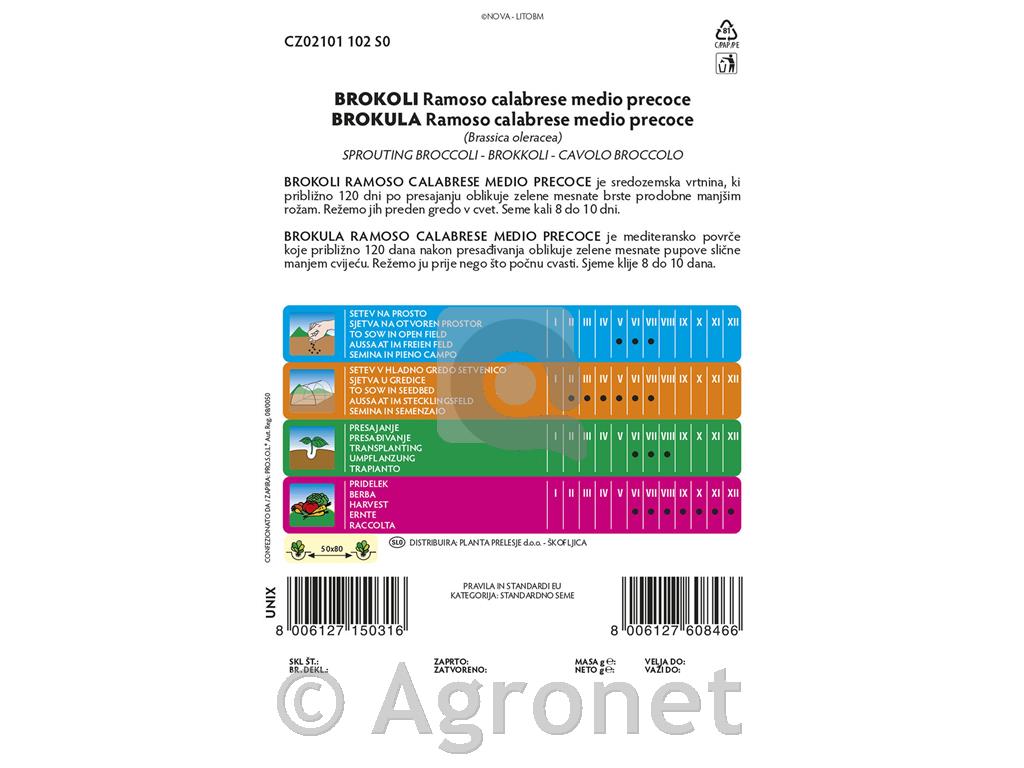 Brokoli Groene Calabrese, 5 g