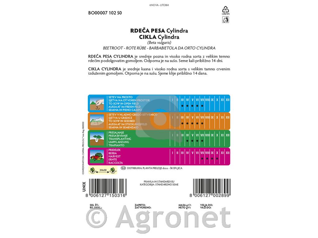 Pesa rdeča Cylindra, 10 g