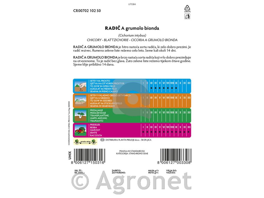 Radič Grumolo Bionda, 10 g