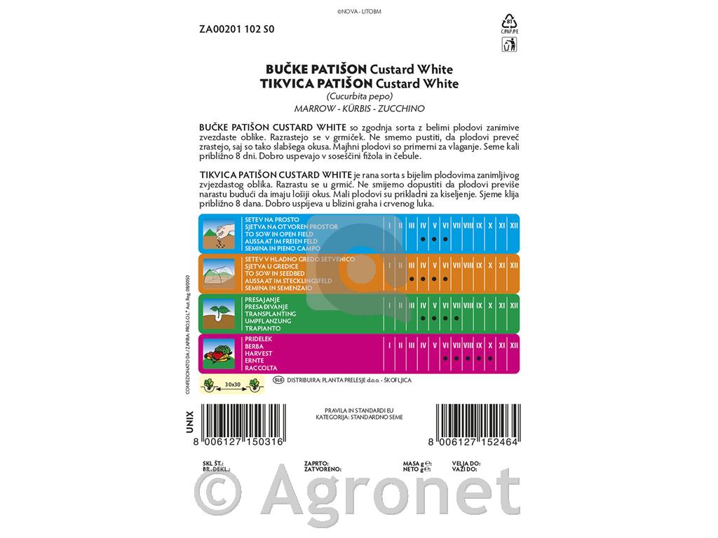 Bučke Patišon Custard white, 4 g