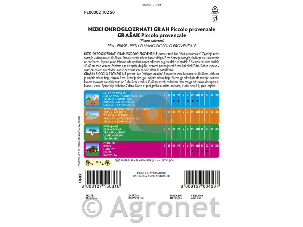 Grah nizki okroglozrnati Mali provansalac, 40 g