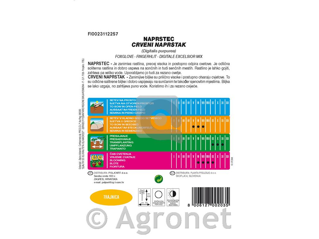 Naprstec (Digitalis purpurea), 1,5 g