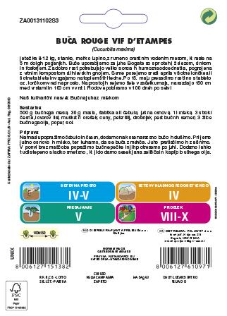 Buča Rouge Vif Detampes, 6 g