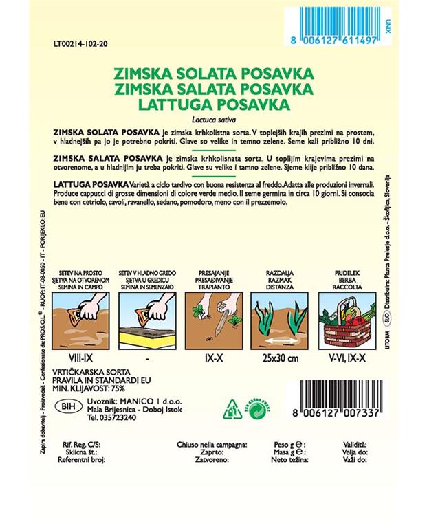 Solata Posavka, 3 g