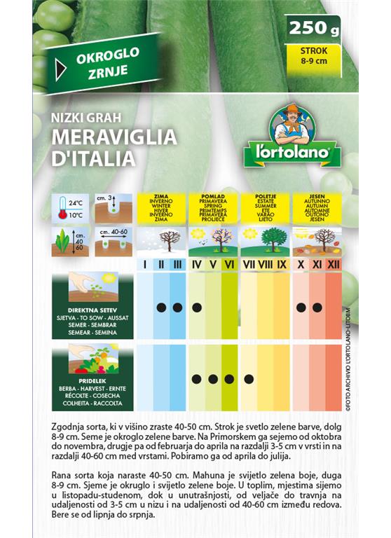 Grah nizki Meraviglia Italija 250 g