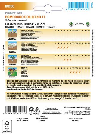 Paradižnik Pollicino F1 0,5g