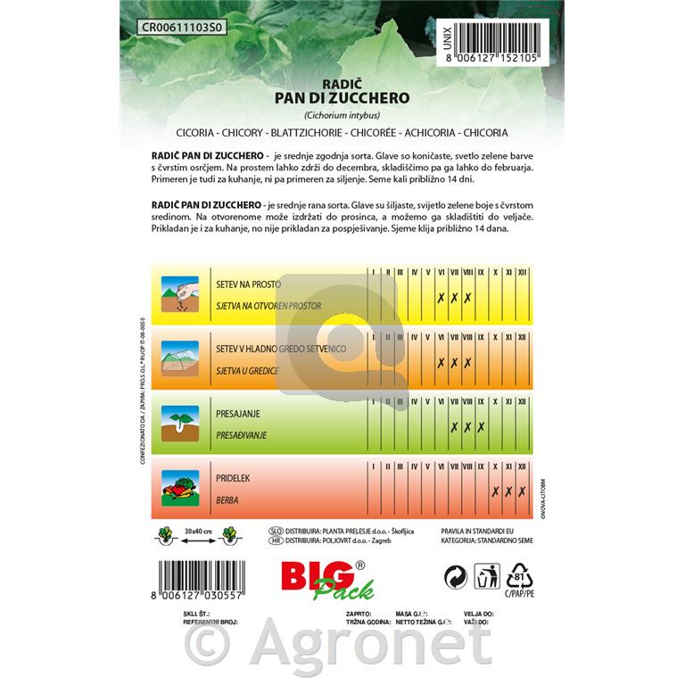 Radič Pan di zucchero 20g