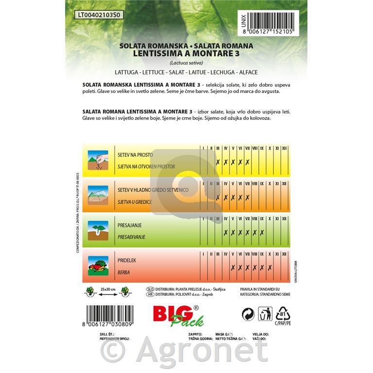 Solata Lentissima a montare 3 20g