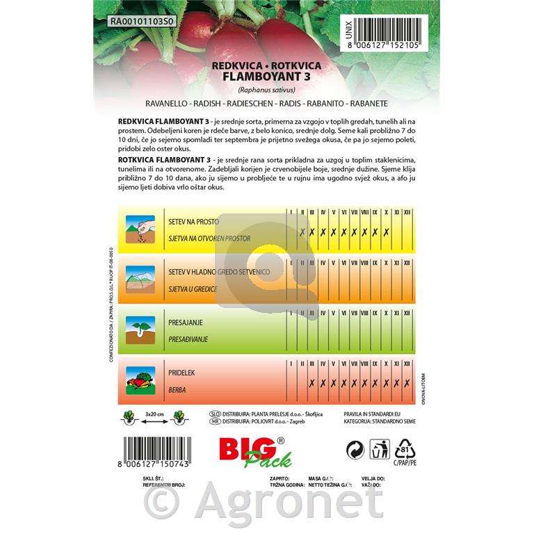 Redkvica Flamboyant 3 20g