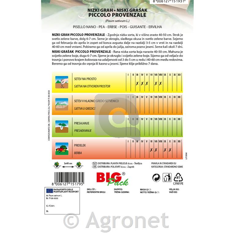 Grah nizki Piccolo provenzale 70g