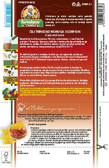 Čili Trinidad Moruga Schorpion 0,5g