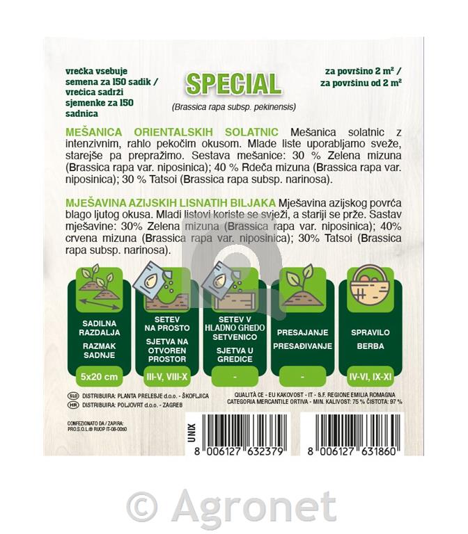 Mešanica orientalskih solatnic