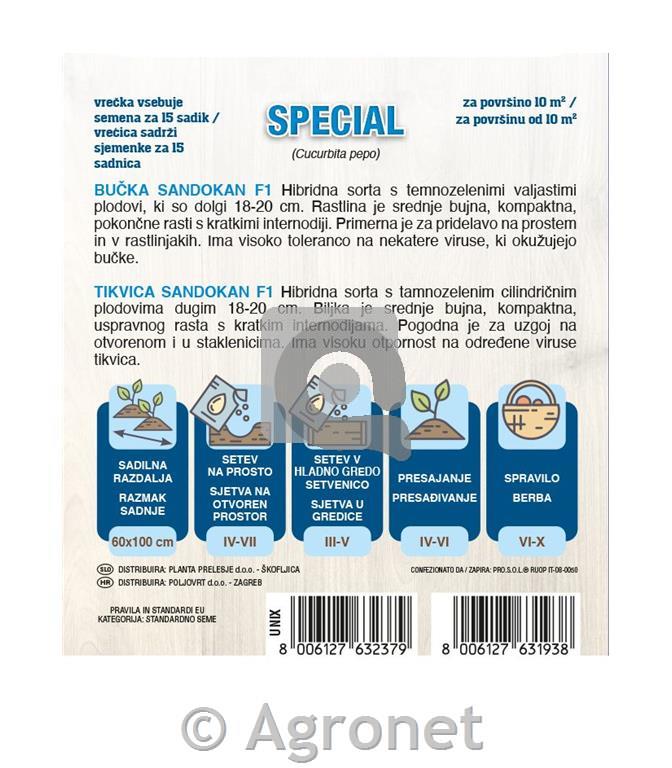 Bučka Sandokan F1 15 semen
