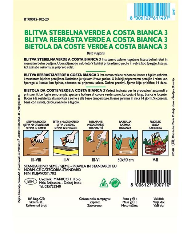 Blitva srebrnolistna Verde 6 g