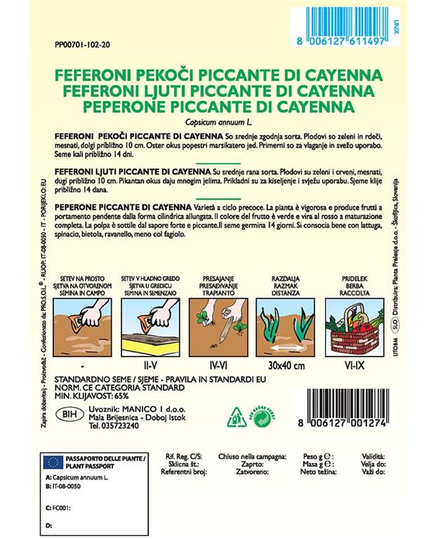 Feferoni pekoči, 1 g
