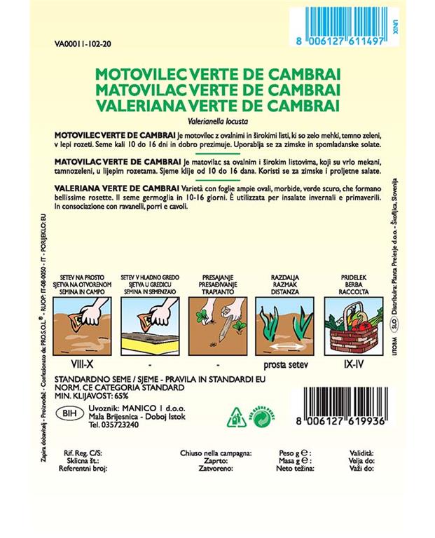 Motovilec Verte de cambrai 6g