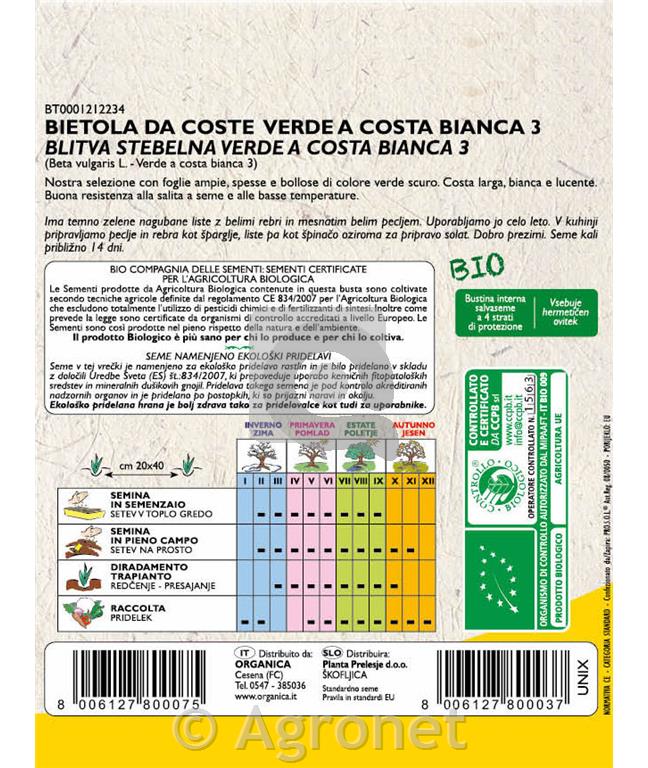 Blitva srebrnolistna EKO 9 g