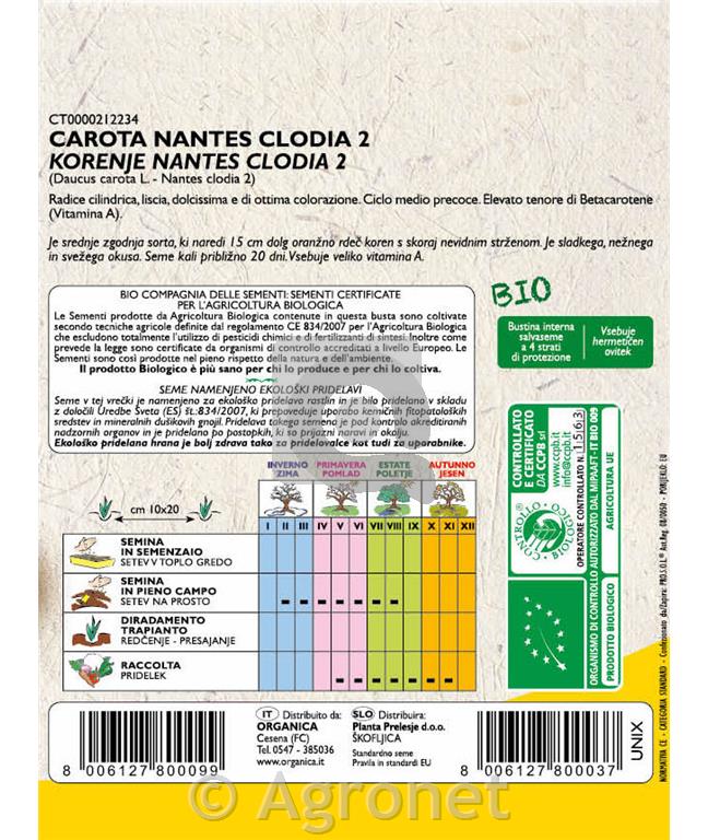 Korenje Nantes Clodia 2 EKO 8g