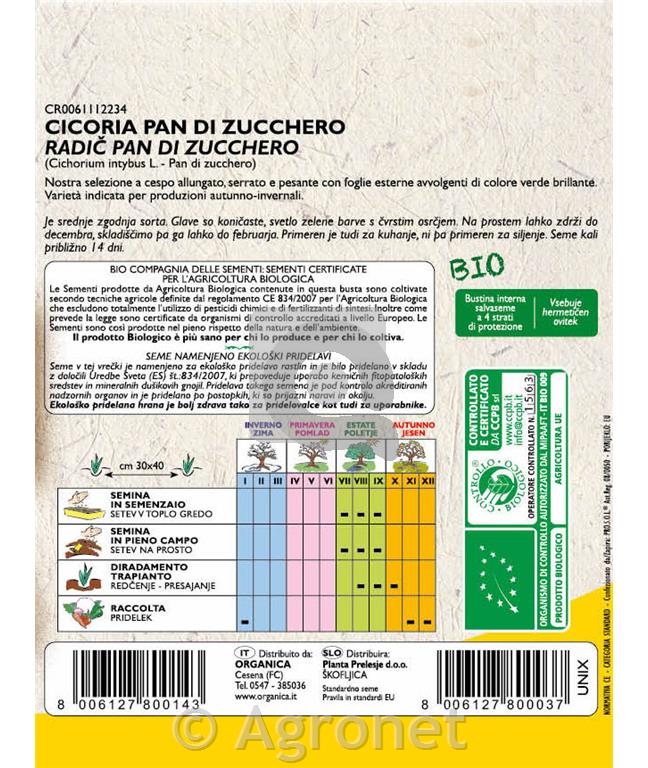 Radič Pan di Zucchero EKO 9 g