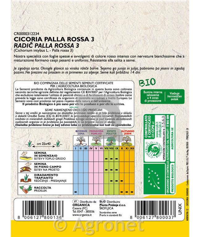 Radič Palla Rossa 3 EKO 9 g