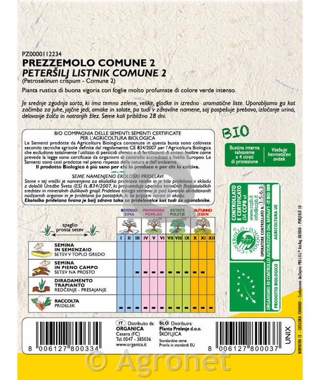 Peteršilj domači listnik EKO 10 g