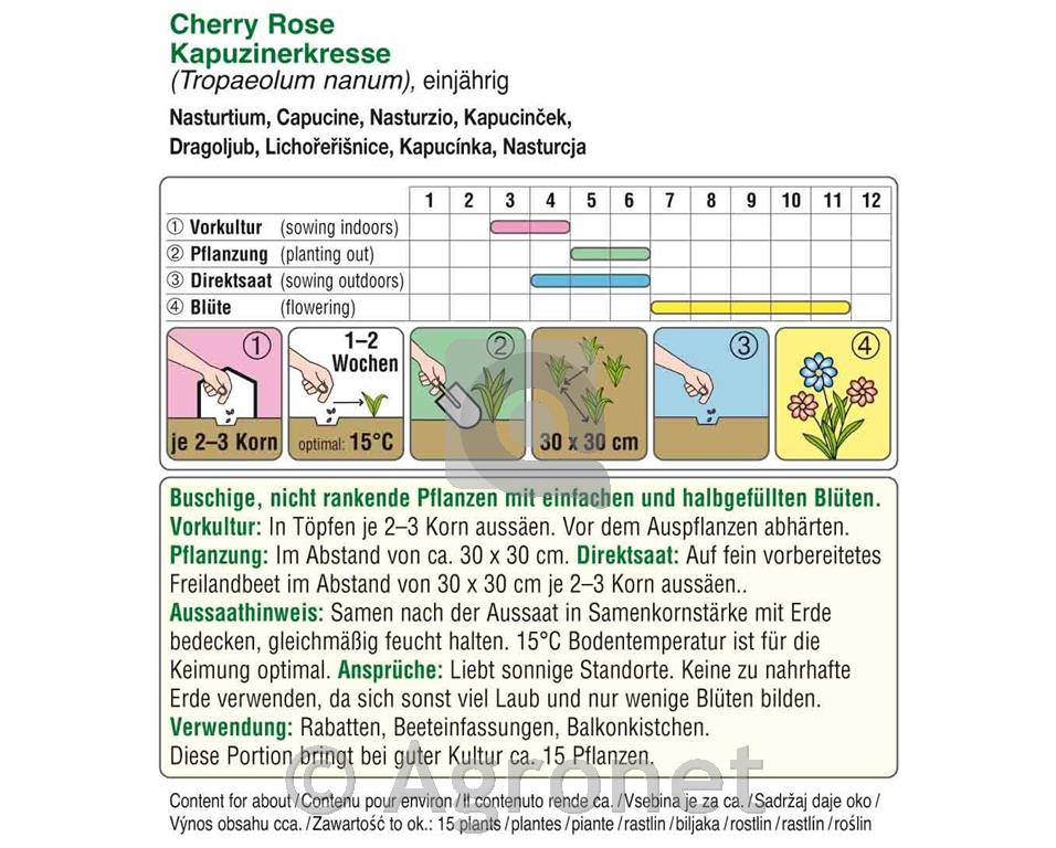 Kapucinček Cherry Rose 5g