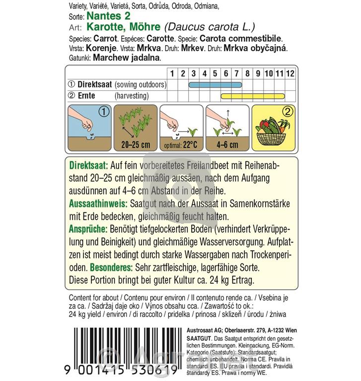 Korenček Nantes 2, 5g